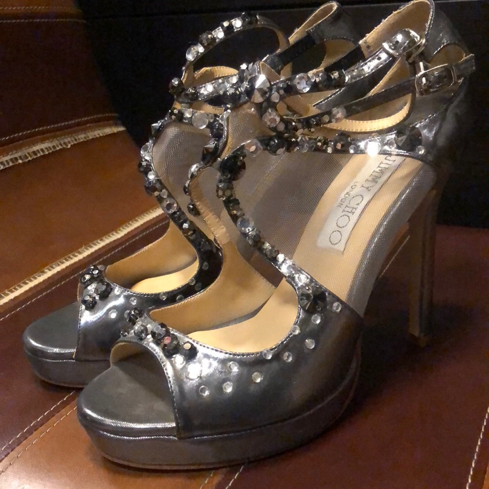 Jimmy Choo rhinestone heels (size 39)